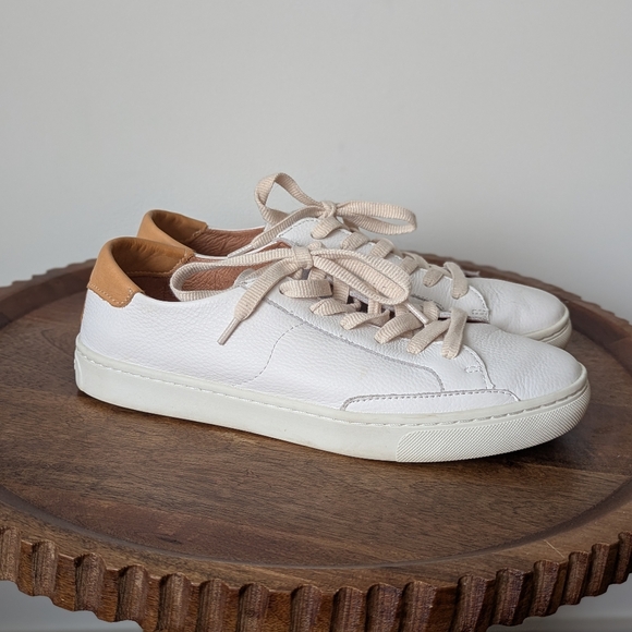 Soludos Ibiza Classic Lace-Up Leather Sneakers Women's US 9.5 - Picture 2 of 11